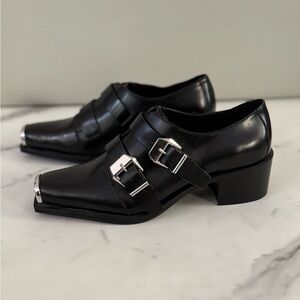 ASOS Black Buckle Heels